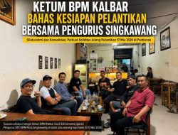 Ketum BPM Kalbar Silaturahmi Dengan Pengurus DPD BPM Singkawang Jelang Pelantikan