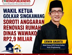 Wakil Ketua Golkar Singkawang Soroti Anggaran Renovasi Rumah Dinas Wawako Rp 2,9 Miliar