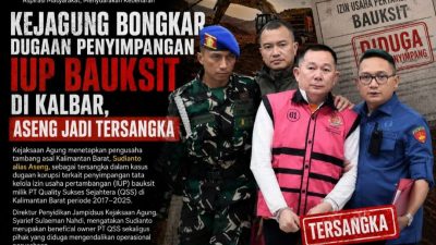 Kejagung Bongkar Dugaan Penyimpangan IUP Bauksit di Kalbar, Aseng Jadi Tersangka