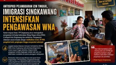 Antisipasi Pelanggaran Izin Tinggal, Imigrasi Singkawang Intensifkan Pengawasan WNA