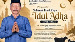 Hermanto Anggota DPRD Kabupaten Bengkayang Fraksi NasDem Dapil 4, Mengucapkan Selamat Hari Raya Idul Adha 1447 H /2026 M