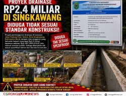 Proyek Drainase Rp2,4 Miliar di Singkawang Diduga Tidak Sesuai Standar Konstruksi