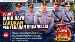 Polres Kubu Raya Lakukan Penyegaran Organisasi, Lima Jabatan Strategis Berganti