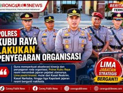 Polres Kubu Raya Lakukan Penyegaran Organisasi, Lima Jabatan Strategis Berganti