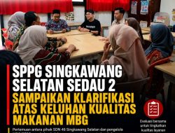 SPPG Singkawang Selatan Sedau 2 Sampaikan Klarifikasi Atas Keluhan Kualitas Makanan MBG