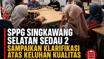 SPPG Singkawang Selatan Sedau 2 Sampaikan Klarifikasi Atas Keluhan Kualitas Makanan MBG