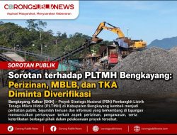 Sorotan terhadap PLTMH Bengkayang: Perizinan, MBLB, dan TKA Diminta Diverifikasi