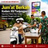 Jum’at Berkah Kodam XII/Tanjungpura Salurkan Paket Nasi Kotak Kepada Pengemudi dan Pekerja Jalanan