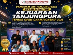 Pangdam XII/Tanjungpura Resmi Menutup Kejuaraan Tanjungpura Tennis Open Championship 2026