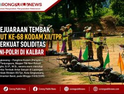 Kejuaraan Tembak HUT ke-68 Kodam XII/Tpr Perkuat Soliditas TNI-Polri di Kalbar