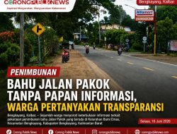 Penimbunan Bahu Jalan Pakok Tanpa Papan Informasi, Warga Pertanyakan Transparansi