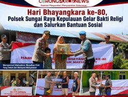 Hari Bhayangkara ke-80, Polsek Sungai Raya Kepulauan Gelar Bakti Religi dan Salurkan Bantuan Sosial
