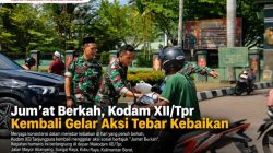 Jum’at Berkah, Kodam XII/Tpr Kembali Gelar Aksi Tebar Kebaikan