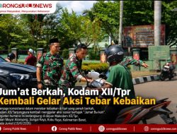 Jum’at Berkah, Kodam XII/Tpr Kembali Gelar Aksi Tebar Kebaikan