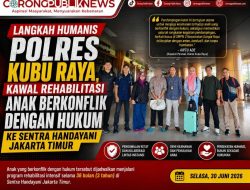 Langkah Humanis Polres Kubu Raya, Kawal Rehabilitasi Anak Berkonflik Dengan Hukum ke Sentra Handayani Jakarta Timur