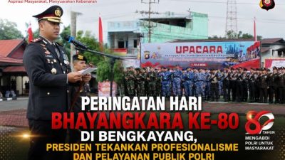 Peringatan Hari Bhayangkara ke-80 di Bengkayang, Presiden Tekankan Profesionalisme dan Pelayanan Publik Polri