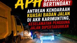 APH Diminta Bertindak, Antrean Kendaraan Kuasai Badan Jalan di AKR Karimunting, Keselamatan Pengguna Jalan Dipertaruhkan