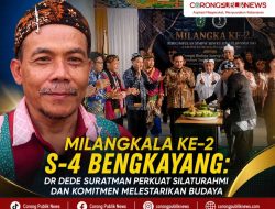 Milangkala ke-2 S-4 Bengkayang:Dr Dede Suratman Perkuat Silaturahmi dan Komitmen Melestarikan Budaya