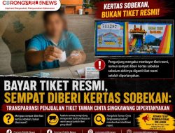 Bayar Tiket Resmi, Sempat Diberi Kertas Sobekan: Transparansi Penjualan Tiket Taman Cinta Singkawang Dipertanyakan