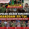 Kapolda Kalbar Kunjungi Makodam XII/Tpr, Pangdam Tegaskan Komitmen Sinergi TNI-Polri