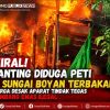 Viral! Lanting Diduga PETI di Sungai Boyan Terbakar, Warga Desak Aparat Tindak Tegas Tambang Emas Ilegal