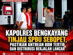 Kapolres Bengkayang Tinjau SPBU Sebopet, Pastikan Antrean BBM Tertib dan Distribusi Berjalan Lancar
