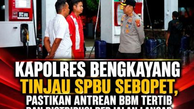 Kapolres Bengkayang Tinjau SPBU Sebopet, Pastikan Antrean BBM Tertib dan Distribusi Berjalan Lancar