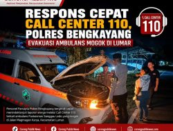 Respons Cepat Call Center 110, Polres Bengkayang Evakuasi Ambulans Mogok di Lumar