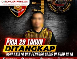 Pria 29 Tahun Ditangkap Usai Aniaya dan Perkosa Gadis di Kubu Raya 