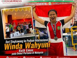 Dari Singkawang ke Podium Internasional, Winda Wahyuni Raih Emas Pada Debut Pertama di Malaysia