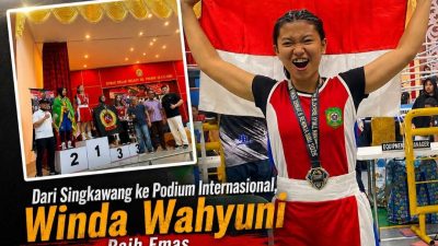 Dari Singkawang ke Podium Internasional, Winda Wahyuni Raih Emas Pada Debut Pertama di Malaysia