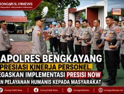 Kapolres Bengkayang Apresiasi Kinerja Personel, Tegaskan Implementasi PRESISI NOW Dan Pelayanan Humanis Kepada Masyarakat