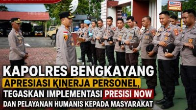 Kapolres Bengkayang Apresiasi Kinerja Personel, Tegaskan Implementasi PRESISI NOW Dan Pelayanan Humanis Kepada Masyarakat