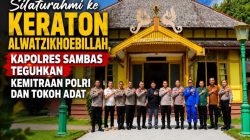 Silaturahmi ke Keraton Alwatzikhoebillah, Kapolres Sambas Teguhkan Kemitraan Polri dan Tokoh Adat