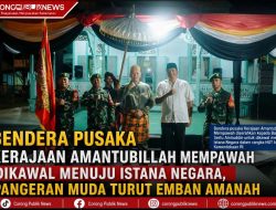 Bendera Pusaka Kerajaan Amantubillah Mempawah Dikawal Menuju Istana Negara, Pangeran Muda Turut Emban Amanah