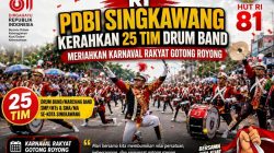 HUT ke-81 RI, PDBI Singkawang Kerahkan 25 Tim Drum Band Meriahkan Karnaval Rakyat Gotong Royong