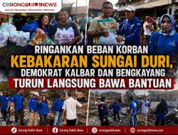 Ringankan Beban Korban Kebakaran Sungai Duri, Demokrat Kalbar dan Bengkayang Turun Langsung Bawa Bantuan