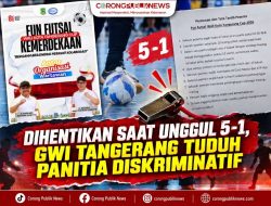 Dihentikan Saat Unggul 5-1, GWI Tangerang Tuduh Panitia Diskriminatif