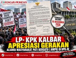 LP- KPK Kalbar Apresiasi Gerakan Aliansi Masyarakat Pati Bersatu ( AMPB) Di DPR-RI