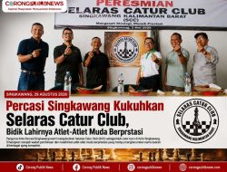 Percasi Singkawang Kukuhkan Selaras Catur Club, Bidik Lahirnya Atlet-Atlet Muda Berprestasi