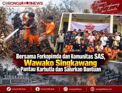Bersama Forkopimda dan Komunitas SAS, Wawako Singkawang Pantau Karhutla dan Salurkan Bantuan