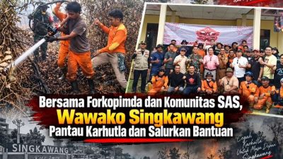 Bersama Forkopimda dan Komunitas SAS, Wawako Singkawang Pantau Karhutla dan Salurkan Bantuan