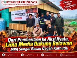 Dari Pemberitaan ke Aksi Nyata, Lima Media Dukung Relawan MPA Sungai Rasau Cegah Karhutla