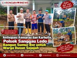 Antisipasi Kemarau dan Karhutla, Polsek Sanggau Ledo Bangun Sumur Bor Untuk Warga Dusun Sejajah