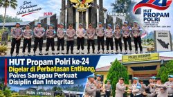HUT Propam Polri ke-24 Digelar di Perbatasan Entikong, Polres Sanggau Perkuat Disiplin dan Integritas