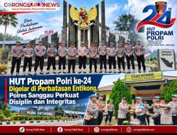 HUT Propam Polri ke-24 Digelar di Perbatasan Entikong, Polres Sanggau Perkuat Disiplin dan Integritas