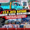 23,6 Juta Batang Rokok Ilegal Diamankan, Pengusutan dan Transparansi Justru Dipertanyakan Publik