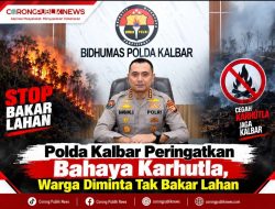 Polda Kalbar Peringatkan Bahaya Karhutla, Warga Diminta Tak Bakar Lahan