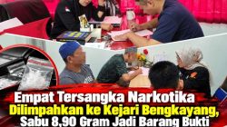 Empat Tersangka Narkotika Dilimpahkan ke Kejari Bengkayang, Sabu 8,90 Gram Jadi Barang Bukti